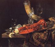 Willem Kalf Still Life with the Drinking-Horn of the Saint Sebastian Archers-Guild,Lobster and Glasses oil painting artist